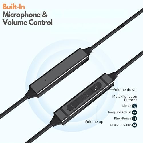 Betron USB-C Wired Earbuds: Immerse Yourself in High-Fidelity Sound with Seamless Compatibility for i Phone 15/16 & Samsung Galaxy – Experience Effortless Control, Noise Isolation, and Lightweight Comfort for Everyday Listening Excellence