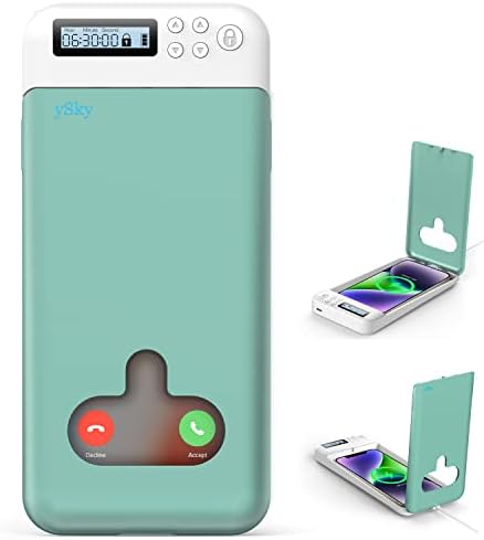 Cell Phone Lock Box with Timer,Portable Timed Phone Lock Box for iPhone and Android Phones, Self-Control Timer Phone Locker to Help Kids,Students Focus Back – Enhanced Compatibility and Speed