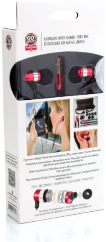 GOgroove Audi OHM HF Earbud Headphones – Superior Noise Isolating In-Ear Earphones with Deep Bass, Ergonomic Fit & Comfortable Gel Tips for All-Day Use – Perfect for Music Lovers, Commuters & Fitness Enthusiasts