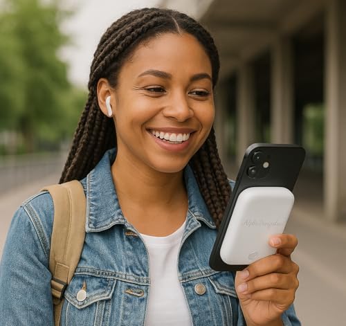 Magnetic 10,000 m Ah Power Bank – Ultra-Fast Wireless Charger for i Phone, Samsung, Android, Huawei, Xiaomi – Sleek Pink Portable Battery Pack with Mag Safe Compatibility for Effortless On-the-Go Charging