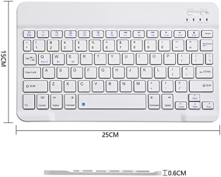 Portable Ultra-Slim Bluetooth Keyboard – Rechargeable Mini Wireless Typing Solution for i Pad, i Phone, Android Tablets and Smartphones – Enhanced Compatibility & Quick Response Keys – Perfect for On-the-Go Productivity