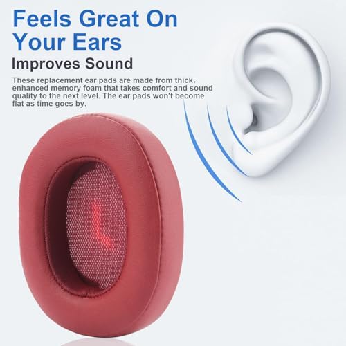Revolutionary JBL E55 BT Replacement Ear Pads – Ultra-Comfortable Memory Foam Cushions with Breathable Mesh for Enhanced Noise Isolation and Long-Lasting Audio Enjoyment – Perfect Fit Black Earpads for Unmatched Listening Quality
