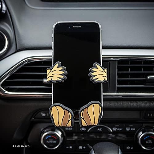 Marvel Spiderman Hug Buddy Adjustable Air Vent Smartphone Holder – Universal Car Mount for i Phone, Samsung Galaxy, LG & More – Secure & Stylish Phone Accessory for Safe Driving & Easy Navigation