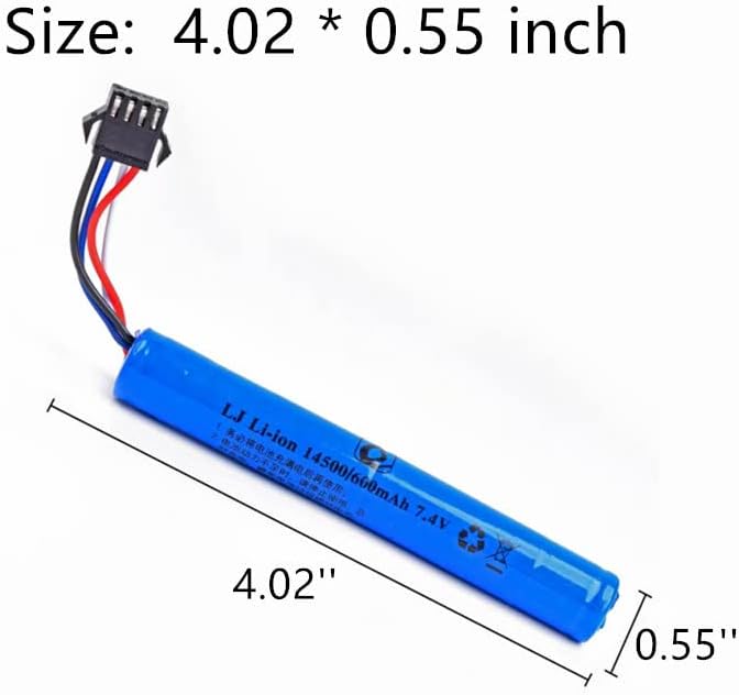 High-Performance CBB 7.4 V 600 m Ah Li-ion Battery with SM-4 P Plug & USB Charger – Ultimate Power Solution for Airsoft Guns & Gel Blasters, Extended Playtime, and Superior Compatibility
