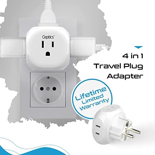 Ultimate Compact Travel Power Adapter for UK & Ireland – Dual USB & USB-C Fast Charger with 3.1 A Output – Type G Plug Converter for Seamless Global Connectivity in Hong Kong, England, Dubai, and Saudi Arabia – Safe, Efficient Design for Smart Travelers