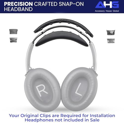 Ultimate Comfort Upgrade Kit: Premium Replacement Ear Pads & Headband Cushions for Bose Quiet Comfort 2023 Models (QC45, QCSE, QC35 II) – Easy DIY Installation in Elegant White Smoke for Superior Sound Quality and Long-lasting Durability