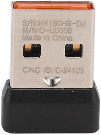 Logitech USB Receiver for Wireless Mouse – 2.4 G Replacement Dongle Adapter for K230, K270, K375 S, K400 PLUS, K780, K580 MK Series – Enhanced Connectivity and Portability for Seamless Productivity