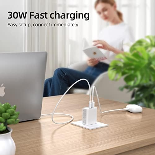 Rapid Charge Anywhere: 30 W Dual USB Fast Charger 2-Pack – Universal PD & QC Adapter for i Phone 13/14/15/16, i Pad, Mac Book Air, Air Pods 4, Apple Watch Series 10/Ultra 2, Samsung Galaxy Note/S23 – Efficient, Compact, Travel-Ready Charging Solution for All Your Devices
