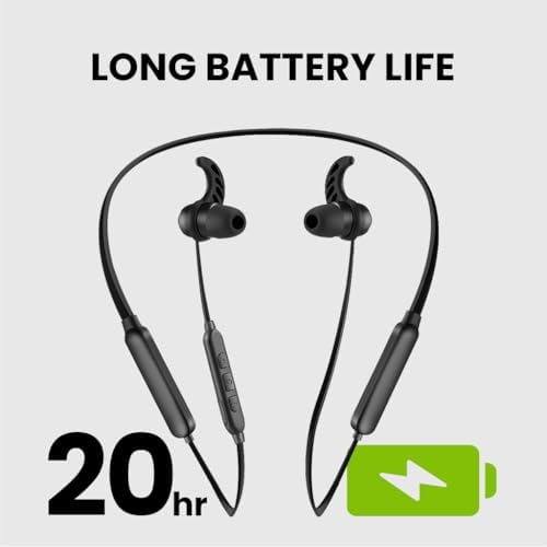 Avantree NB16-Q Bluetooth 5.2 Neckband Earbuds – Premium Qualcomm apt X Adaptive Audio for Exceptional Sound Clarity, 20-Hour Extended Playtime, Ergonomically Designed for Ultimate Comfort and Universal Compatibility with Smartphones, Smart TVs, and Laptops – Ideal for All-Day Use and Seamless Listening Experience