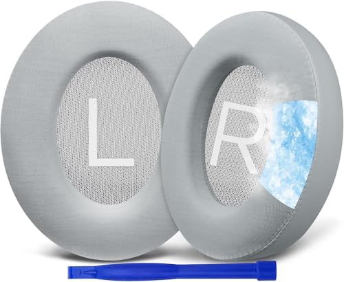 Transform Your Bose 700 Wireless Headphones with SOULWIT Cooling Gel Earpads – Ultra-Soft Ice Silk Fabric for Breathable Comfort, High-Density Noise-Cancelling Foam for Superior Sound Isolation, Easy Installation & Elegant White Design – Elevate Your Audio Experience Today!