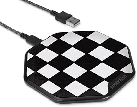 Smartish Charge Island 15 W Fast Wireless Charger – Qi-Certified Non-Slip Charging Pad for i Phone, Samsung Galaxy & Air Pods Pro – Enhance Efficiency with Sleek Design & Built-in Safety Features – Ideal for Home & Office Charging Solutions