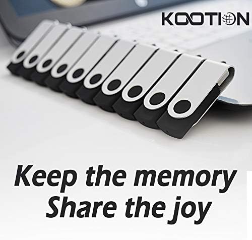 KOOTION 10 Pack USB 3.0 32 GB Flash Drive – Ultimate High-Speed Portable Memory Stick for Effortless File Storage and Transfer, Sleek Black Design for Professionals and Students