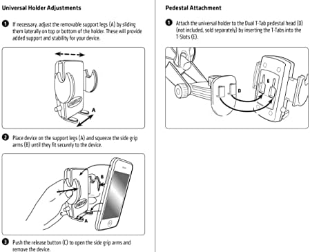 Transform Your Mobile Setup with ARKON 4-Hole AMPS to 38 mm Ball Adapter | Compatible with DUAL-T Phone Mounts | Durable Reinforced Composite Design for Enhanced Longevity | Effortless Installation for Universal Smartphone Compatibility | Ideal for Hands-Free Navigation and Streaming