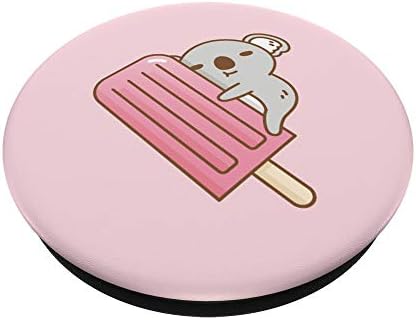 Baby Koala and Pink Ice Pop PopSockets PopGrip: Swappable Grip for Phones & Tablets – Enhanced Compatibility and Speed