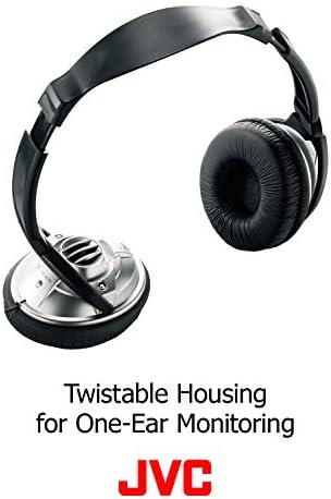 JVC HA-V570 Supra-Aural Headphones – Immersive Audio Experience with Enhanced Device Compatibility, Lightweight and Comfortable Design, Powerful 30 mm Neodymium Drivers, Adjustable Headband, Foldable for Ultimate Portability, Ideal for Music Enthusiasts and Gamers, Tangle-Free 1.2 m Cable Perfect for Commuting or Home Use