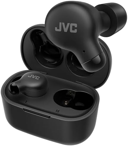 JVC Marshmallow True Wireless Earbuds with Bluetooth 5.3 – 28 Hours Playtime, Comfortable Memory Foam Design, IPX4 Water-Resistant, Built-in Mic, Ultra-Compact Charging Case for i Phone & Android Users – Perfect for Active Lifestyles and Everyday Use