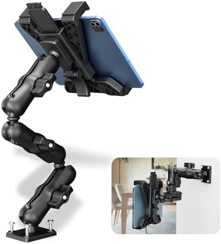 OHLPRO Heavy-Duty Adjustable Tablet Car Mount for i Pad, i Pad Mini & Samsung Galaxy – Ultimate Versatile Holder for 7″-11.5″ Tablets – Secure Dash, Wall, or Desk Installation for Hands-Free Navigation & Productivity Enhancement
