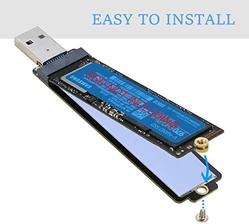 RIITOP M.2 to USB 3.1 Adapter – High-Speed NVMe & NGFF SSD Reader for Effortless Data Transfer, PCI-e & SATA Compatibility, Plug-and-Play Design, Compact & Durable Portable Solution for Tech Professionals