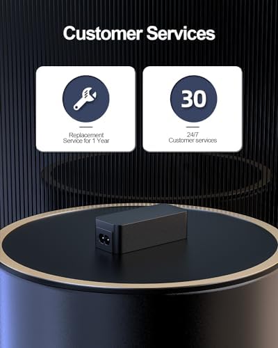 Lenovo Chromebook USB-C Fast Charger with 10 Ft Durable Cable – UL Certified 45 W Power Adapter for Enhanced Safety and Compatibility, Portable Design for On-the-Go Charging with 30-Day Return Warranty