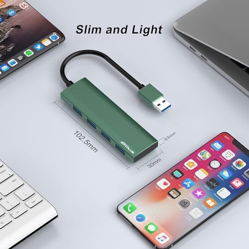 Unlock Seamless Device Connectivity with Our Compact 2 ft USB 3.0 Hub & Multiport Splitter – High-Speed Adapter for Laptops, PCs, i Macs & More – Effortlessly Connect Multiple Devices for Enhanced Productivity on the Go!