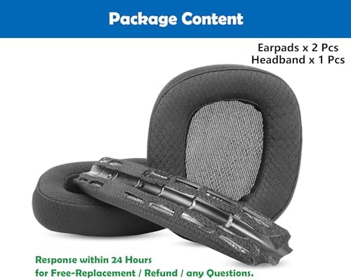Ultimate Comfort Replacement Earpads & Headband Cushions for Logitech G533 Wireless Gaming Headset – Advanced Breathable Mesh & Memory Foam Design for Enhanced Sound Isolation and Extended Gaming Sessions