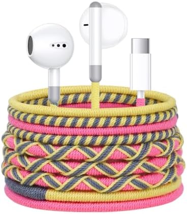 URIZONS High-Fidelity USB C Wired Earbuds – Premium Noise-Isolating In-Ear Headphones with Adjustable Volume & Mic for i Phone 15/16 and Samsung – Durable Braided Cable for Ultimate Comfort and Crisp Sound Quality