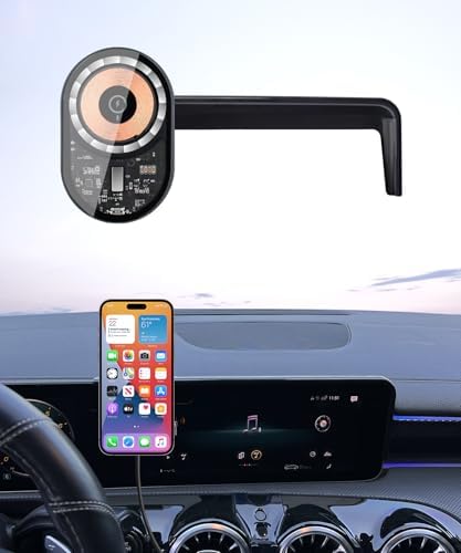 Wireless Charging car Phone Holder for Mercedes Benz CLA-Class 2020-2025/GLB-Class 2020-2025 GLA-Class 2021-2025/A-Class 2019-2022/EQB 2022-2025 Accessories 10.25 inch Screen Fixed Clip – Enhanced Compatibility and Speed