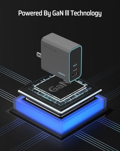 CUKTECH 65 W USB-C Fast Charger – Compact & Foldable Ga N Power Adapter for Multi-Device Charging – Ideal for i Phone, Mac Book, Galaxy & i Pad – Enhanced Safety Features with Overheating Protection – Sleek Grey Design for Modern Aesthetics – Efficient 3-Port Charging Solution for Home, Office & Travel – Upgrade Your Charging Experience with a Durable, High-Performance Charger that Combines Style and Functionality – Perfect for On-the-Go Power Needs – Streamline Your Tech Setup with Reliable Speed and Compatibility – Elevate Your Power Game Today!