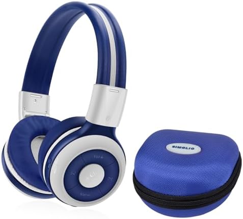 Elevate Your Child’s Audio Adventure with SIMOLIO Kids Bluetooth Over-Ear Headphones – Volume-Limiting Safety (75 d B, 85 d B, 94 d B), Lightweight & Foldable Design for Easy Travel, Adjustable Fit for Growing Ears, Built-in Mic for Online Learning – Stylish, Durable & Perfect for Music, Movies & Educational Content – The Ultimate Listening Companion for Young Explorers