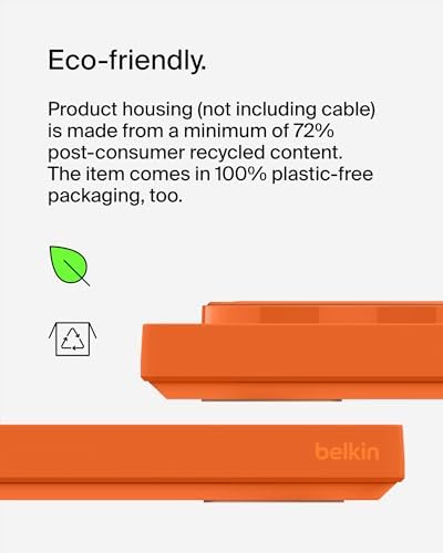 Belkin 15 W Mag Safe-Compatible 2-in-1 Wireless Charging Station – Fast Dual Device Charger for i Phone 16, 15, 14, 13 Series & Air Pods – Sleek Sand Design for Effortless Portability and Seamless Power Solutions