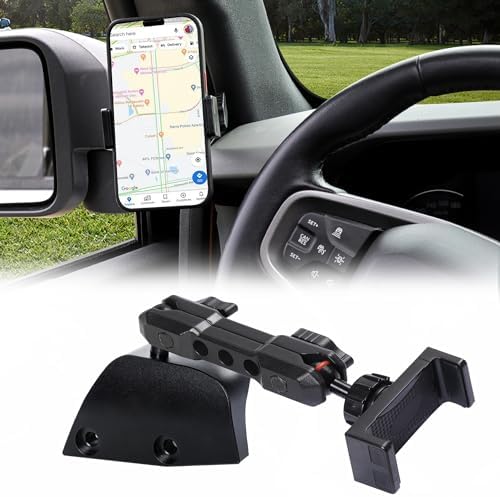 BESTAOO Premium Adjustable Dash Phone Mount for 2021-2025 Ford Bronco – Essential Driver-Side Cell Phone Holder for Effortless Navigation & Communication – Superior Stability with Universal Smartphone Compatibility