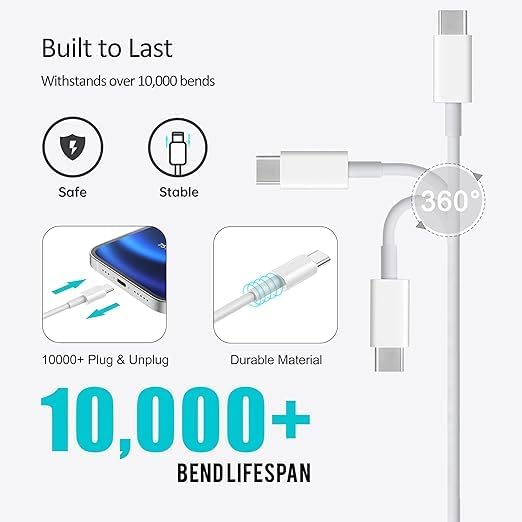Car Carplay Cable for iPhone 16 15 Pro/Pro Max/Plus,3/3/6/6FT USB A to USB C Fast Charging Cord for iPhone 16 15 Charger,USBC Car Charger for Apple 16 15/iPad Pro-Dark Blue – Enhanced Compatibility and Speed