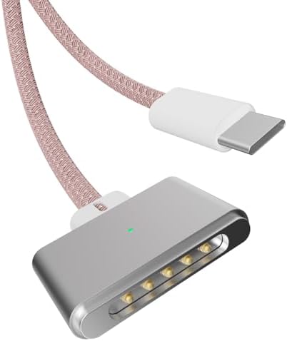 USB-C to Magnetic 3 Cable Compatible with Magsafe Charging Cable for 14” 16” MacBook Pro 2024 M3 Pro & Max, MacBook Air 2022 M2, MacBook Pro 2023 M2 Pro & Max – 6.6ft Black – Enhanced Compatibility and Speed