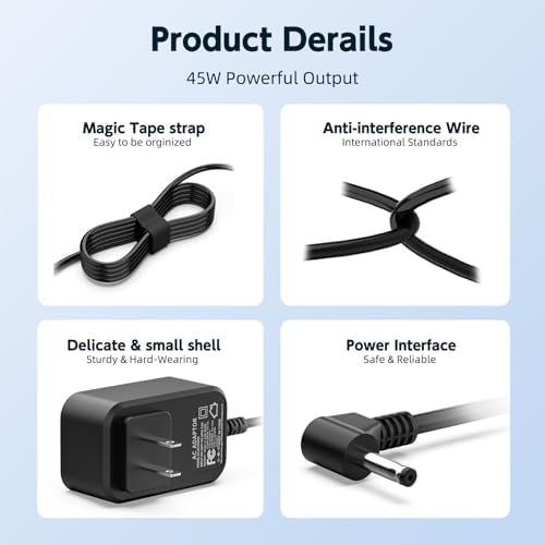 Efficient 12 V 2 A AC Adapter for Gateway Laptops – Ultimate Lightweight Charger with Over-Voltage Safety and Rapid Charging Compatibility for GWNC21524, GWTN133, GWTN116, GWTN141, and More – Perfect Travel Power Supply for Seamless Connectivity and Productivity