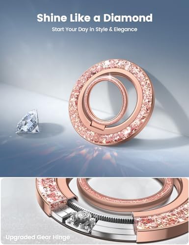 Lamicall Mag Safe Magnetic Phone Ring Grip 2025 Model – Ultra Strong 4.4 lbs Magnet with 360-Degree Rotation | Effortless Pull-Out Design for i Phone 16/15/14 Pro Max | Durable Finger Holder Stand for Enhanced Usability and Style | Perfect Accessory for Multitaskers and On-the-Go Users