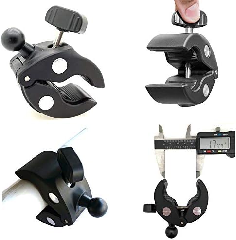 Marine-Grade Adjustable Tablet & Smartphone Mount – Lycan Series 360° Rotatable Handlebar Holder for i Pad Pro, Galaxy Tab & i Phone – Secure Device Management for Boats with Quick Release Functionality – Elevate Your Nautical Adventures with Universal Compatibility & Robust Design