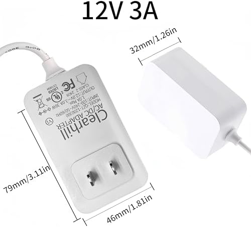 Versatile 24 V 2.5 A 60 W Wall-Mounted Power Supply Adapter for LED Strip Lights, Routers, Cameras – Durable 1.2 m Cable with DC 5.5 x 2.1 mm Connector for Enhanced Device Versatility and Efficiency – Optimize Your Power Management System Today!
