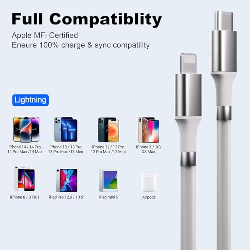 Revolutionary Magnetic Charging Cable (3.3 ft) – Tangle-Free, Fast Charging Solution for i Phone 6-14 | Effortless Magnetic Attachment, Durable Design & Enhanced Compatibility for Ultimate Convenience