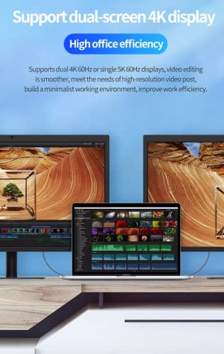 Ultra-Fast 40 Gbps USB-C 4 Data Transfer & Charging Cable – 100 W Power Delivery Compatible with i Phone 15, Mac Book, i Pad, Galaxy S23 – 2 M / 6.5 ft Durable Nylon Cord for Seamless Connectivity and Enhanced Performance