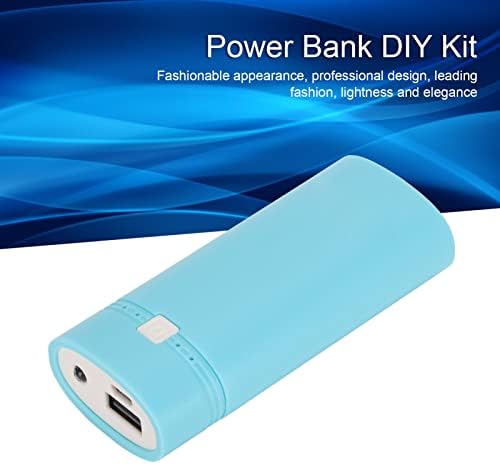 Portable Dual 18650 Battery Power Bank Shell – Universal DIY USB Charger for Smartphones & Tablets in Stylish Blue – Fast Charging Solution for On-the-Go Power Needs – Customizable Emergency Charger for Ultimate Convenience and Compatibility