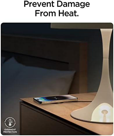 Spigen Arc Field Mag Fit Wireless Charging Pad for i Phone 16 Series – Ultra-Fast Magnetic Charger Compatible with i Phone 12-16 Models – Sleek, Safe Power Delivery Solution for Modern Workspaces and Effortless Device Alignment