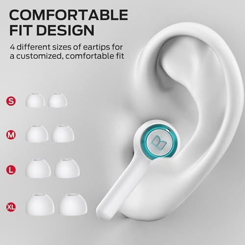Monster Clarity 102 Plus Premium Wireless Earbuds – Ultra-High Fidelity Bluetooth Headphones with Advanced Four ENC Microphone Technology for Crystal Clear Conversations, 30 Hours of Playtime, Fast Type-C Charging, and IPX6 Waterproof Rating for Ultimate Durability and Comfort in Active Lifestyles