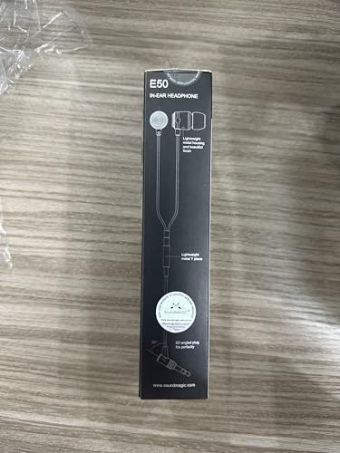 Sound MAGIC E50 Wired Earbuds – Premium Hi-Fi In-Ear Monitors with Noise Isolation and Comfortable Fit – Perfect for Music Lovers, Musicians, and Audiophiles – Ergonomic Design, Enhanced Device Compatibility, and Exceptional Sound Quality in Striking Blue Finish