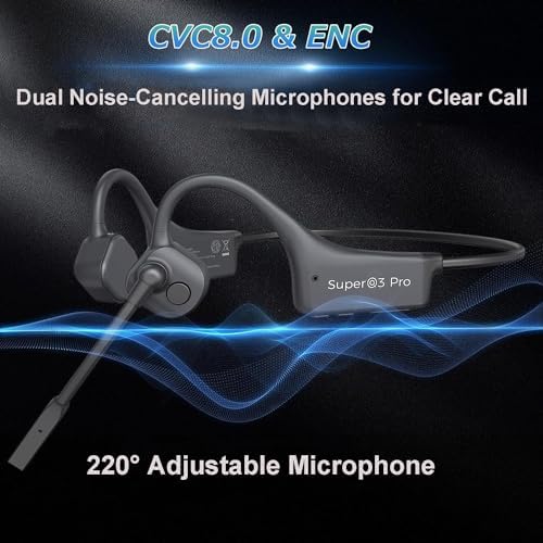 Revolutionary Open Ear Bone Conduction Headphones – Advanced Bluetooth 5.0 Sports Earphones with IP65 Waterproof Protection, Rapid Type-C Charging, and Feather-Light 25 g Design for Exceptional Sound Clarity and Outdoor Safety Awareness