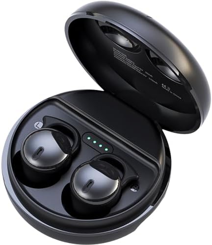 Transform Your Sleep Experience with Mini Wireless Noise Cancelling Earbuds for Side Sleepers – Ultra-Comfortable Bluetooth Design in Skin-Tone Finish for Unmatched Comfort and Device Versatility – Ideal for Restful Nights and Relaxing Moments