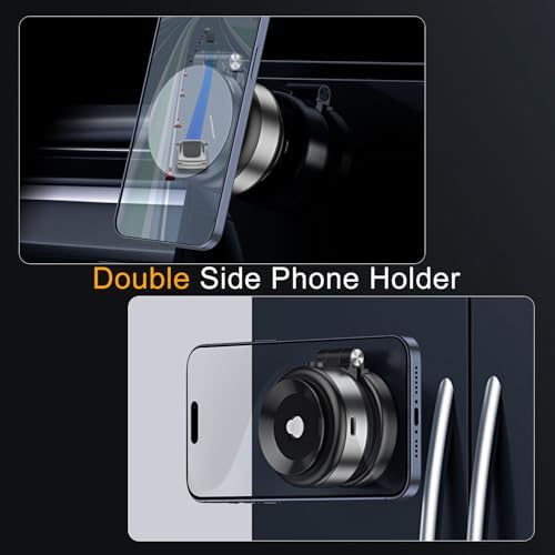 Versatile Electric Suction Cup Phone Mount – Foldable Magnetic Holder for i Phone 16/15/14/13/12 – Hands-Free Convenience for Car, Shower, and Smooth Surfaces – 360-Degree Rotation and Enhanced Stability for Effortless Access