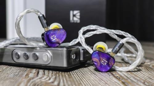 KBEAR KB02 Pro In-Ear Monitor Headphones – Premium 10 mm Beryllium-Plated Diaphragm for Superior Sound Precision and Deep Bass, Ergonomically Designed 3 D Printed Resin Housing for Extended Comfort and Durability, Customizable Detachable 2-Pin Cable for Versatile Connectivity, Perfect for Musicians, Audiophiles, and Performing Artists Seeking Unmatched Audio Fidelity and Broad Device Compatibility