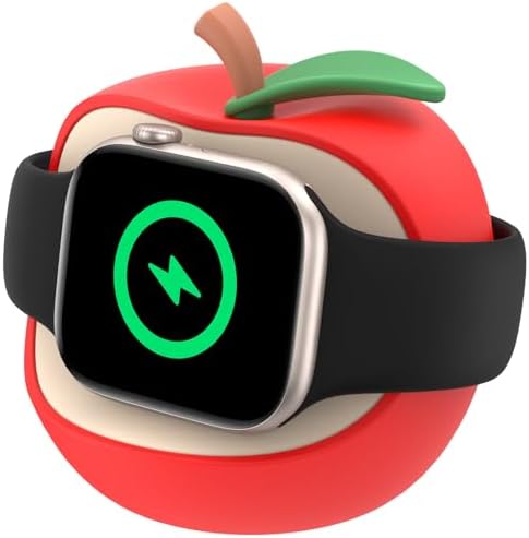Sleek Magnetic Charging Dock for Apple Watch – Ultra-Fast Portable Charger Stand Compatible with All Models – Stylish Nightstand Display Enhances Your Smartwatch Experience for Home and Travel Use