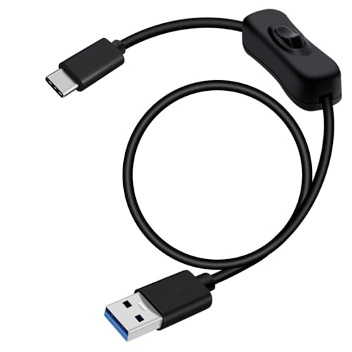 Premium USB C to USB Cable with On/Off Switch – High-Speed 5 Gbps Data Transfer & Power Supply for Laptops, PCs, Phones, and Cars (1.5 m / 4.9 FT) – Versatile Connectivity Solution for Enhanced Efficiency and Convenience