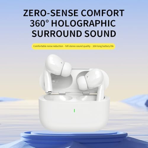 Revolutionary Bluetooth 5.3 Wireless Earbuds with Advanced ENC Noise Cancellation – 20 Hours of Playtime, Ergonomic In-Ear Comfort, Touch Controls, USB-C Fast Charging, IPX4 Water Resistance – Ideal for Music Enthusiasts and Active Lifestyles Seeking Unmatched Sound Clarity and Convenience